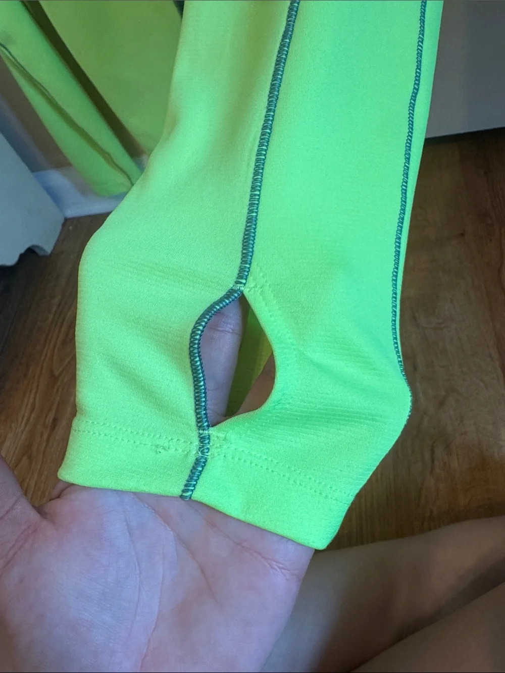The North Face Neon Lime Green & Gray Half-Zip Pullover